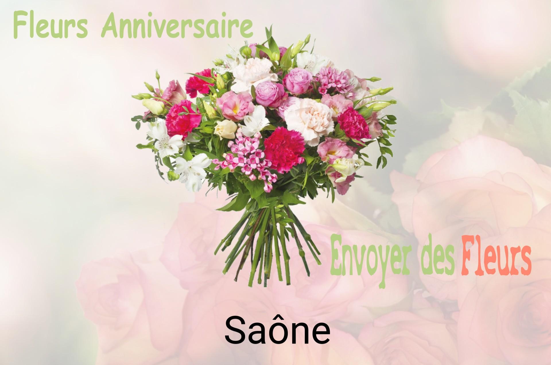 Bouquet de fleurs d’anniversaire livré à Saône